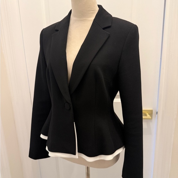 HOBBS LONDON HARMONY PEPLUM BLAZER JACKET US 8 - Picture 10 of 13